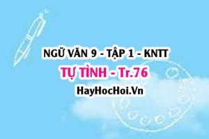 Soạn bài Tự tình trang 76 Ngữ văn lớp 9 tập 1 Kết nối tri thức